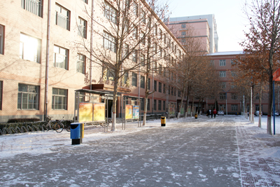 院領導帶領全院教職工清掃校園積雪