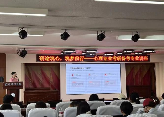 【教育學院·教壇新語】研途筑心，筑夢前行：開展心理專業考研備考專業講座