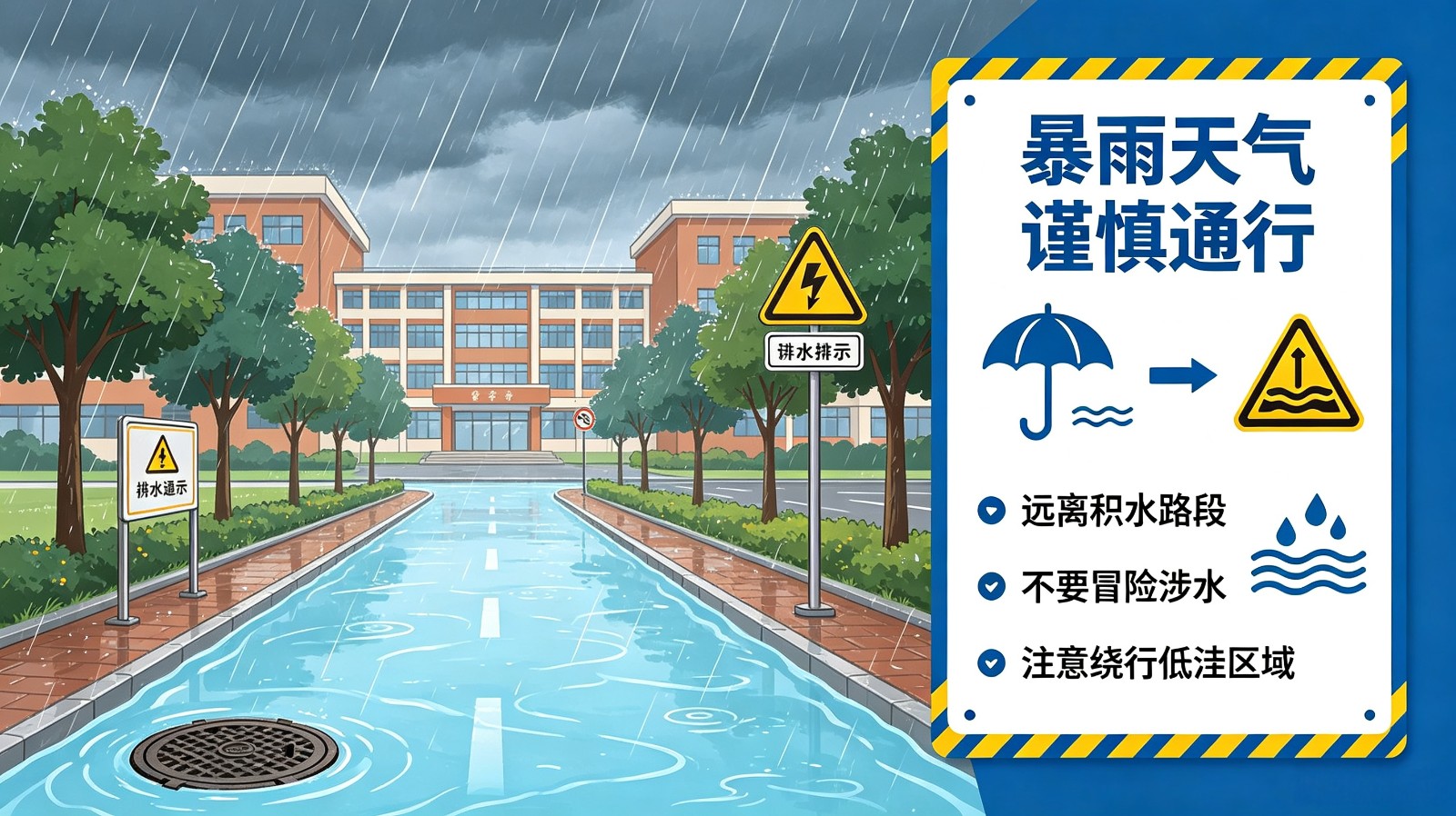 筑牢汛期安全防線，守護(hù)校園平安穩(wěn)定——經(jīng)濟(jì)學(xué)院極端天氣安全避險指南